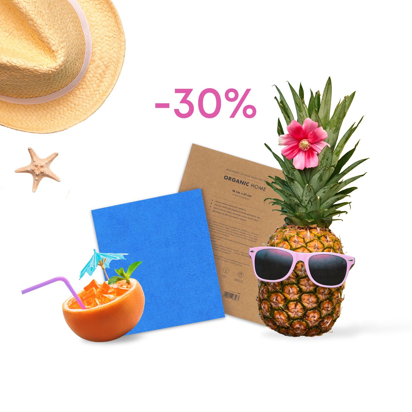 Organic Home 18X21 cm PROMOCJA WAKACYJNA -30%