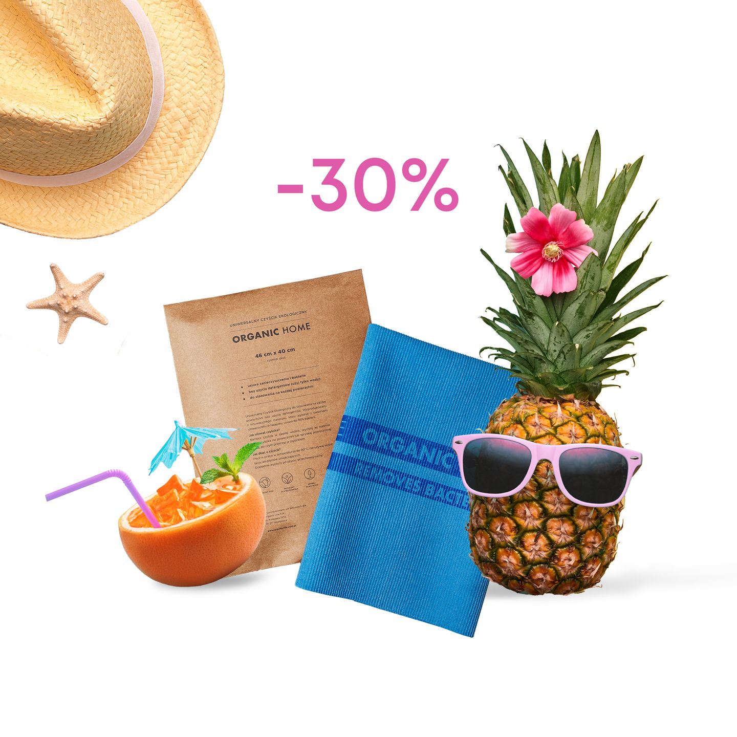 Organic Home 46X40 cm PROMOCJA WAKACYJNA -30%